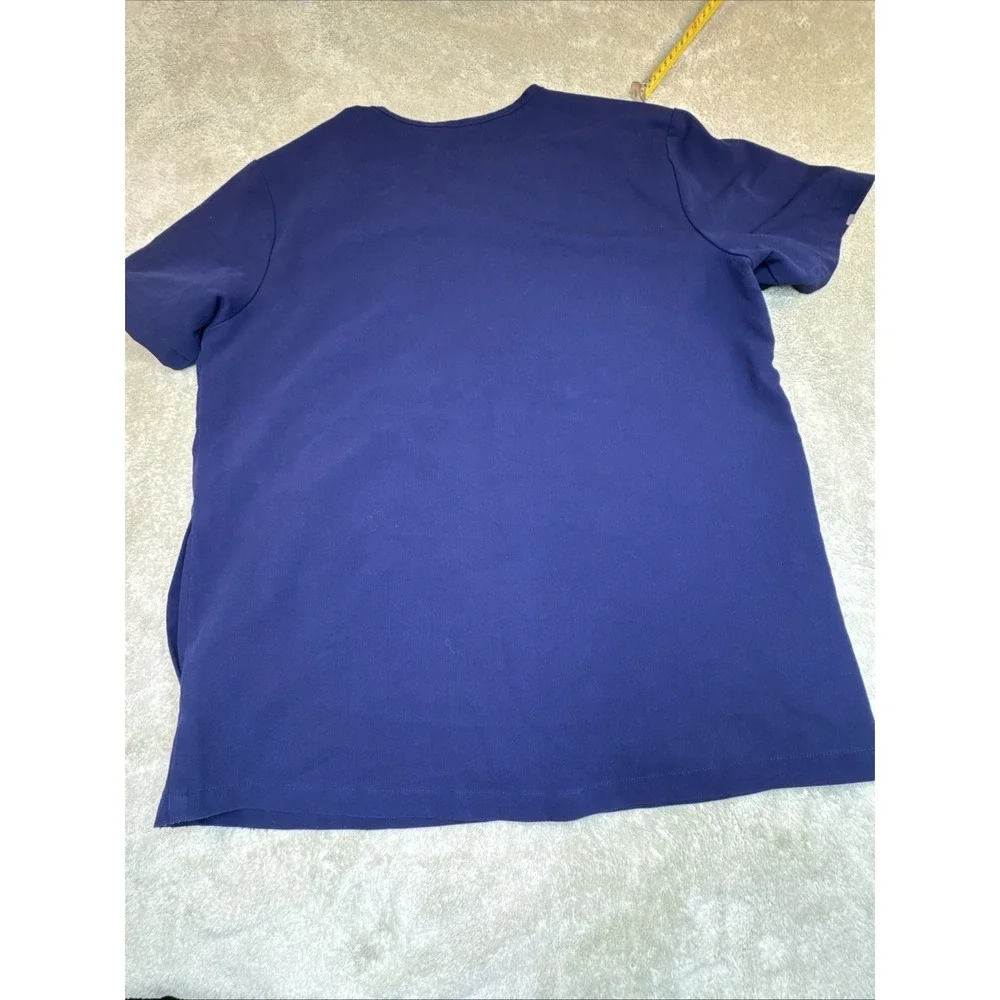 FIGS Men's Chisec Scrub Top Shirt MEDIUM navy Medical Three-Pocket TM-3000 tech